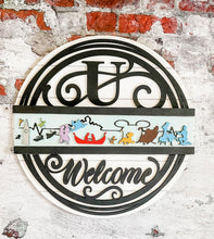 Load image into Gallery viewer, Interchangeable Monogram Slide-In Inserts Door Sign