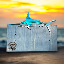 Load image into Gallery viewer, Hand Made Fishing Rod Holder Customizable Wooden Fishing Gift
