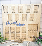 Birth through Graduation School Photo Frame