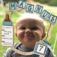 Baby Milestone Frame Photo Prop