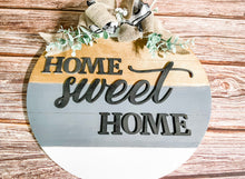 Load image into Gallery viewer, Home Sweet Home Farmhouse Door Sign
