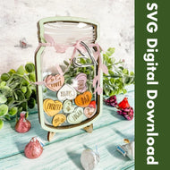 Digital Download SVG Jar of Sweethearts