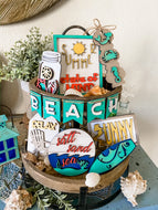 Tiered Tray Summer Decor