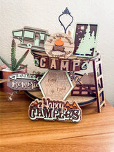 Load image into Gallery viewer, Tiered Tray Camping Decor
