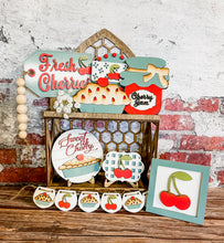 Load image into Gallery viewer, Tiered Tray Cherry Pie Cherries Decor
