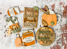 Load image into Gallery viewer, Tiered Tray Pumpkin Spice Decor
