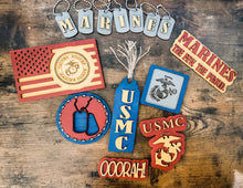 Load image into Gallery viewer, Tiered Tray United States Marine Corps Decor
