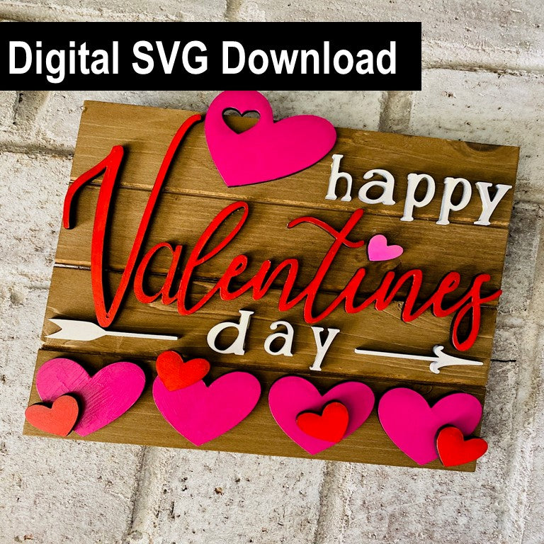 Digital Download Valentine's Day Sign SVG