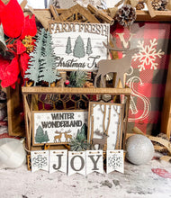 Load image into Gallery viewer, Classy Winter Christmas Tier Tray Set
