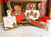 Load image into Gallery viewer, Gingerbread Christmas Tier Tray Set
