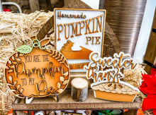 Load image into Gallery viewer, Pumpkin Pie Thanksgiving Tier Tray Set
