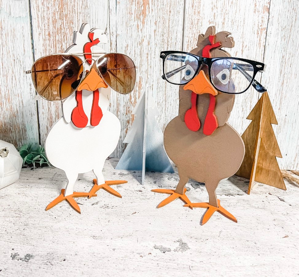 Chicken Glasses Holders
