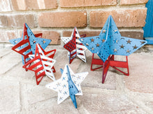 Load image into Gallery viewer, Set of 5 3D USA Stars
