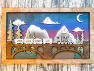 Choose Your Theme Personalized Layered Faux Frame Signs