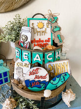 Load image into Gallery viewer, Tier Tray Summer Beach Decor
