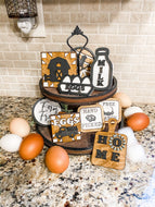 Tier Tray Chicken Eggs Decor