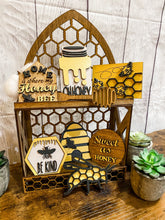 Load image into Gallery viewer, Tier Tray Honey Bee Decor
