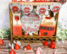 Load image into Gallery viewer, Tier Tray Wine over Valentine Decor
