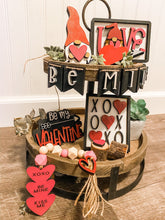 Load image into Gallery viewer, Tier Tray Valentine&#39;s Day Gnome Decor
