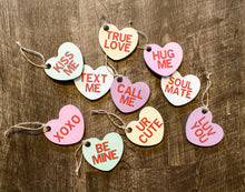 Load image into Gallery viewer, Set of 10 Valentine&#39;s Day Sweethearts Hanging Hearts

