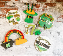 Load image into Gallery viewer, Tier Tray St. Patty&#39;s Day Shamrock Shenanigans Decor
