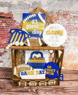 Tier Tray Game Day Football Decor