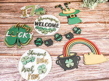 Load image into Gallery viewer, Tier Tray St. Patty&#39;s Day Shamrock Shenanigans Decor
