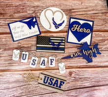 Load image into Gallery viewer, Tier Tray US Air Force Decor
