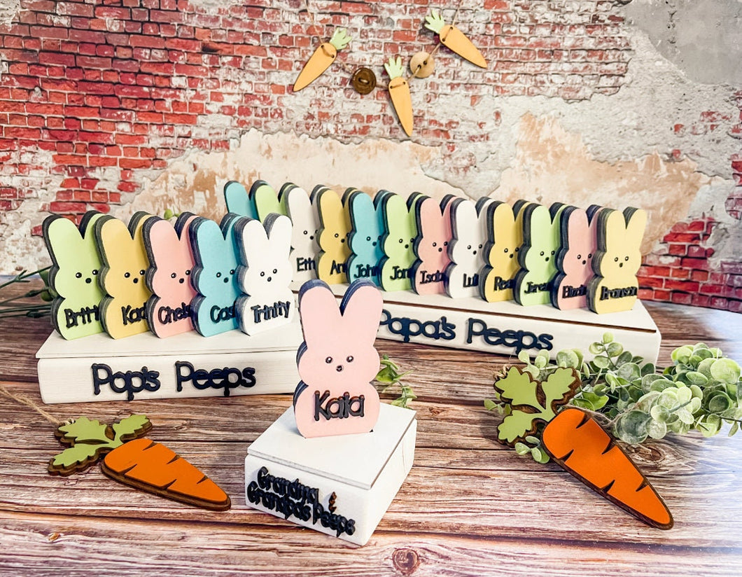 Easter Home Decor Personalized Peeps Stand