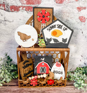 Tier Tray Chicken Barnhouse Decor