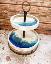 Load image into Gallery viewer, Ocean Resin Art Round Tray
