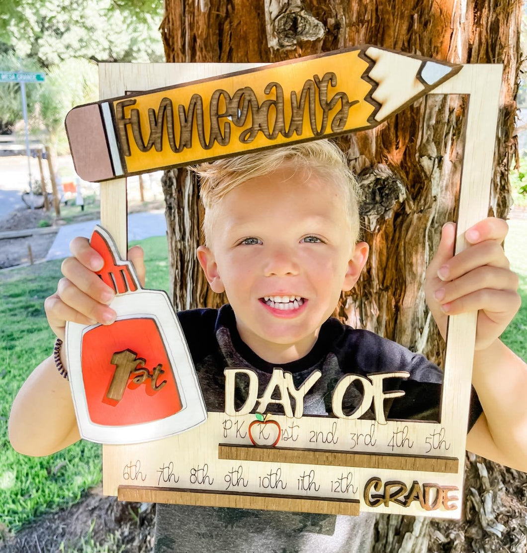 Back to School Photo Frame Prop