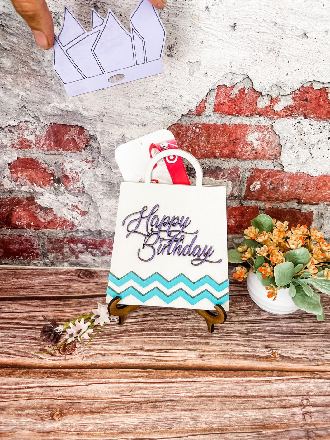 Gift Card Holder Birthday Anniversary Christmas Gift Card with Tissue Paper Pull