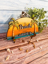 Load image into Gallery viewer, Gift Card Holder The Beach is Calling with Seagulls Pull
