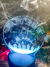 Load image into Gallery viewer, Santa Stop Here Personalized Christmas Night Light
