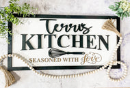 Personalized Kitchen Sign