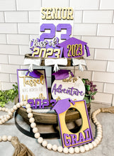 Load image into Gallery viewer, Tier Tray Senior Graduation Class of 2023 Decor
