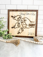 Father's Day Fist Bump Gift Frame