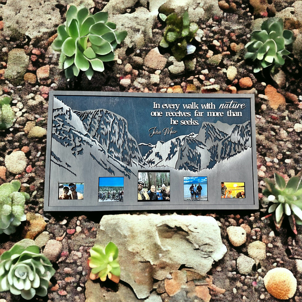 Mountain Vacation Yosemite Valley Inspired Picture Frame