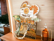 Tier Tray Sunflower Decor