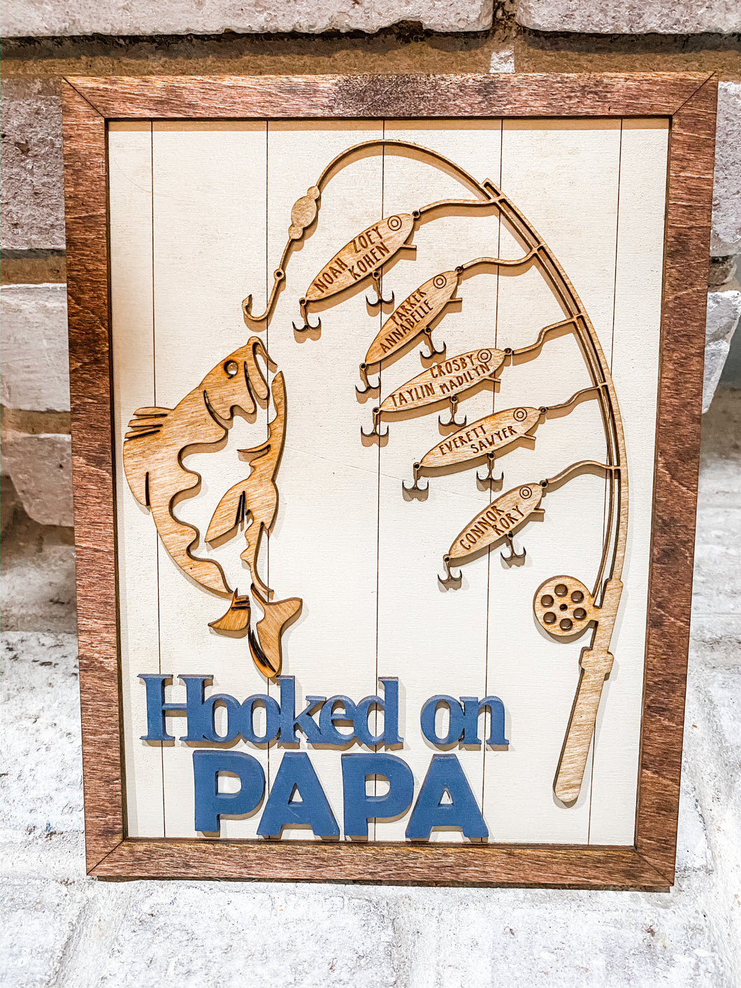 Father’s Day Hooked on Fishing Frames