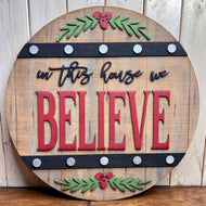 Holiday Wine Barrel Inspired Door Signs
