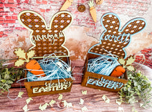 Load image into Gallery viewer, Easter Gift Basket Rattan Bunny
