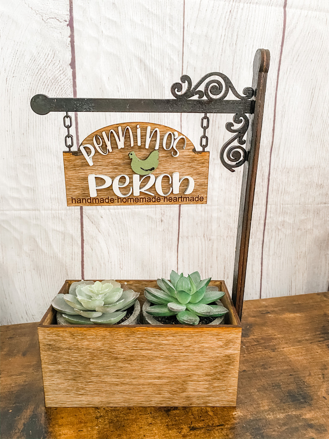 Box Planter with Sign
