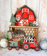 Load image into Gallery viewer, Tiered Tray Farmhouse Barnhouse Christmas Decor
