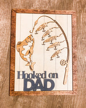 Load image into Gallery viewer, Father’s Day Hooked on Fishing Frames
