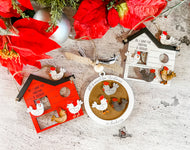 Chicken Christmas Ornaments