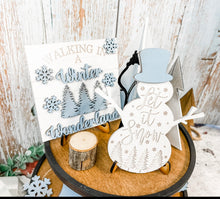 Load image into Gallery viewer, Tiered Tray Winter Wonderland Christmas Decor
