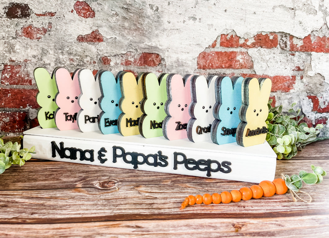 Easter Peeps Personalized Stand Home Decor
