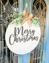 Load image into Gallery viewer, Merry Christmas Farmhouse Door Sign
